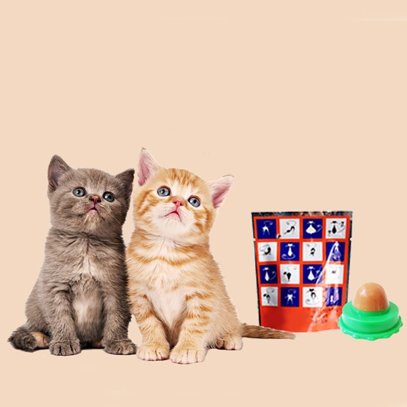 Pet Cat Sugar Energy Ball Lick Toys Catnip